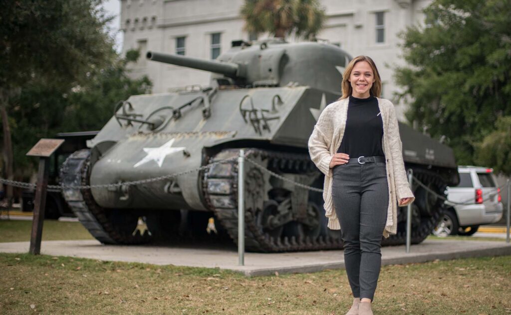 Veteran Student on Campus