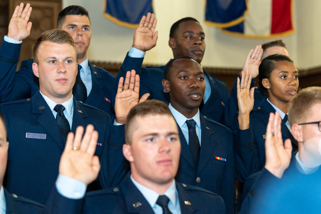 Commissioning cadets