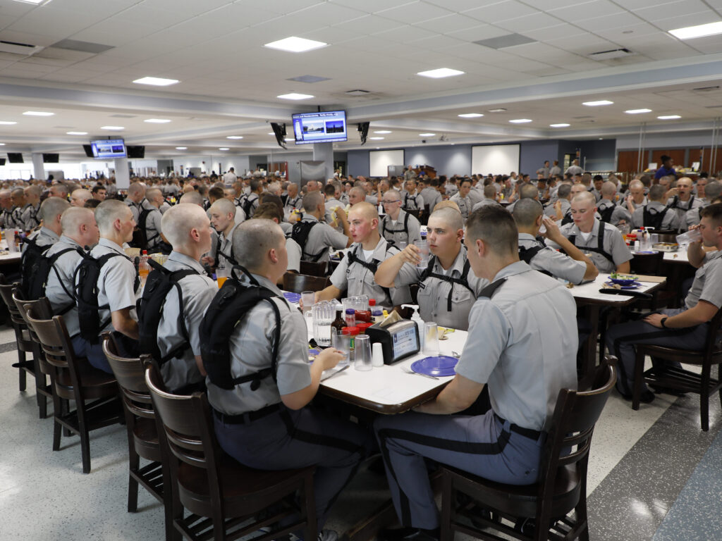 Dining Services Mess Hall tables