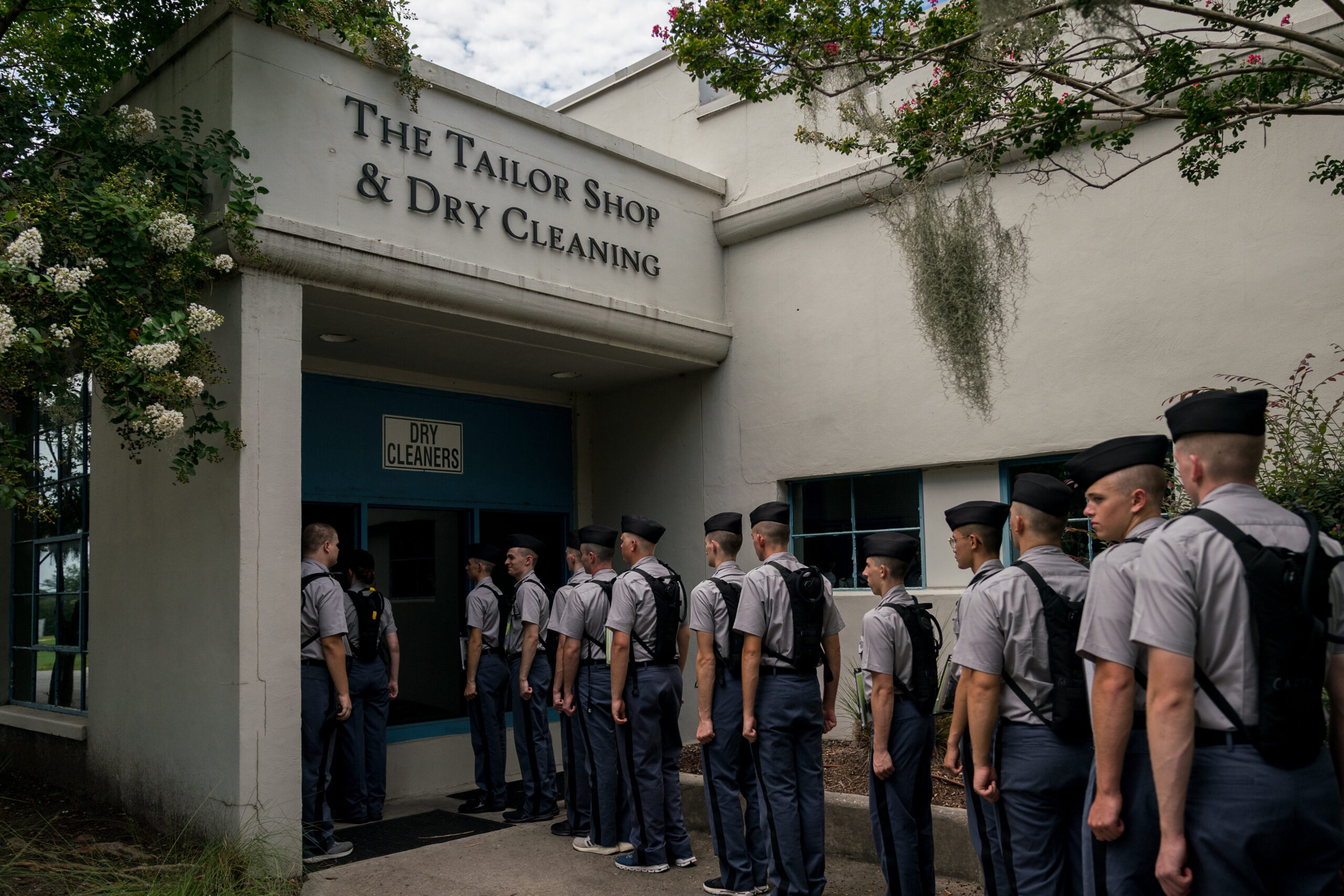 the tailor shop and dry cleaning