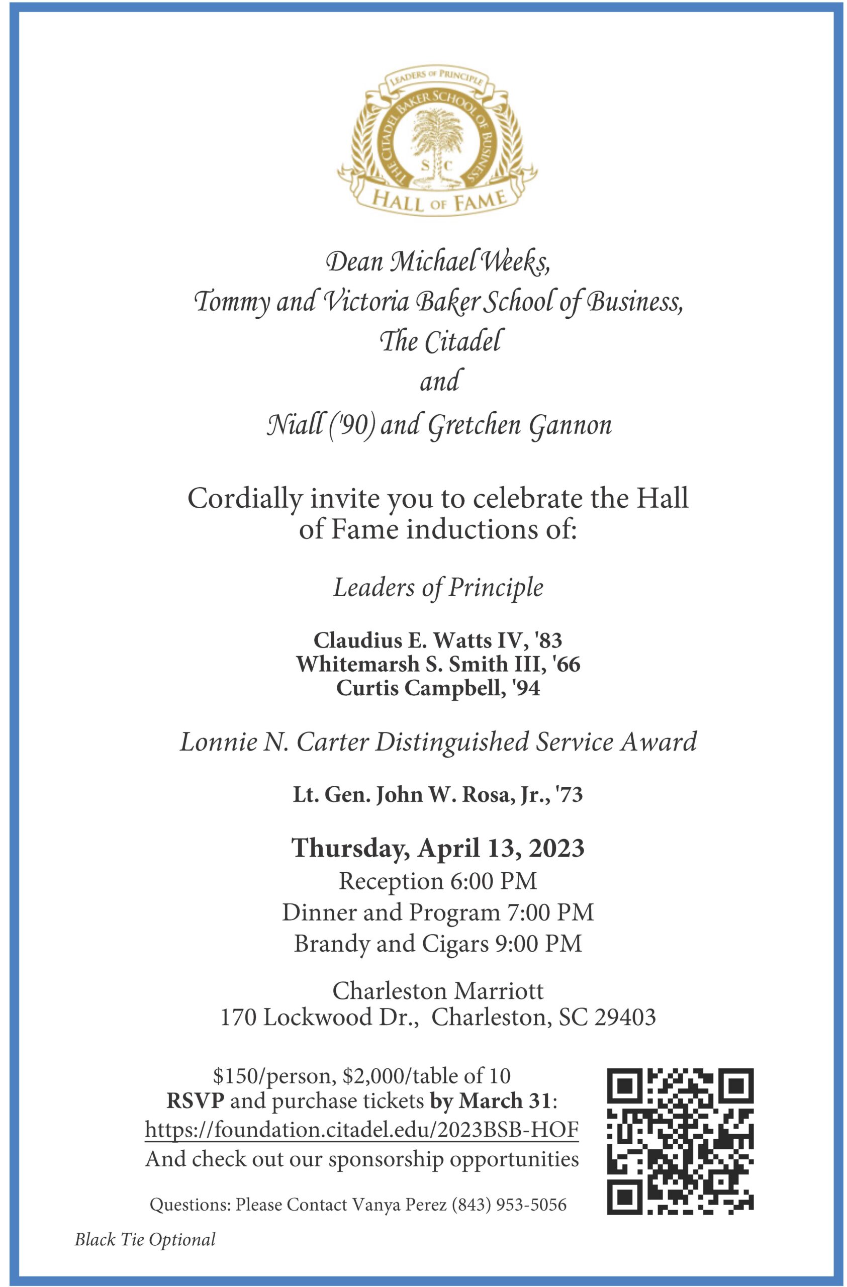 Hall of Fame invitation