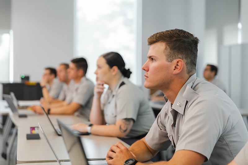 Cadets learning about business one of the best undergrad business schools