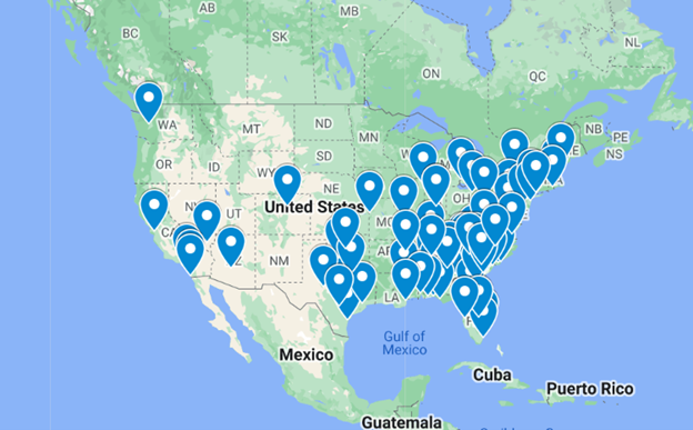 Citadel Alum Clubs in the US