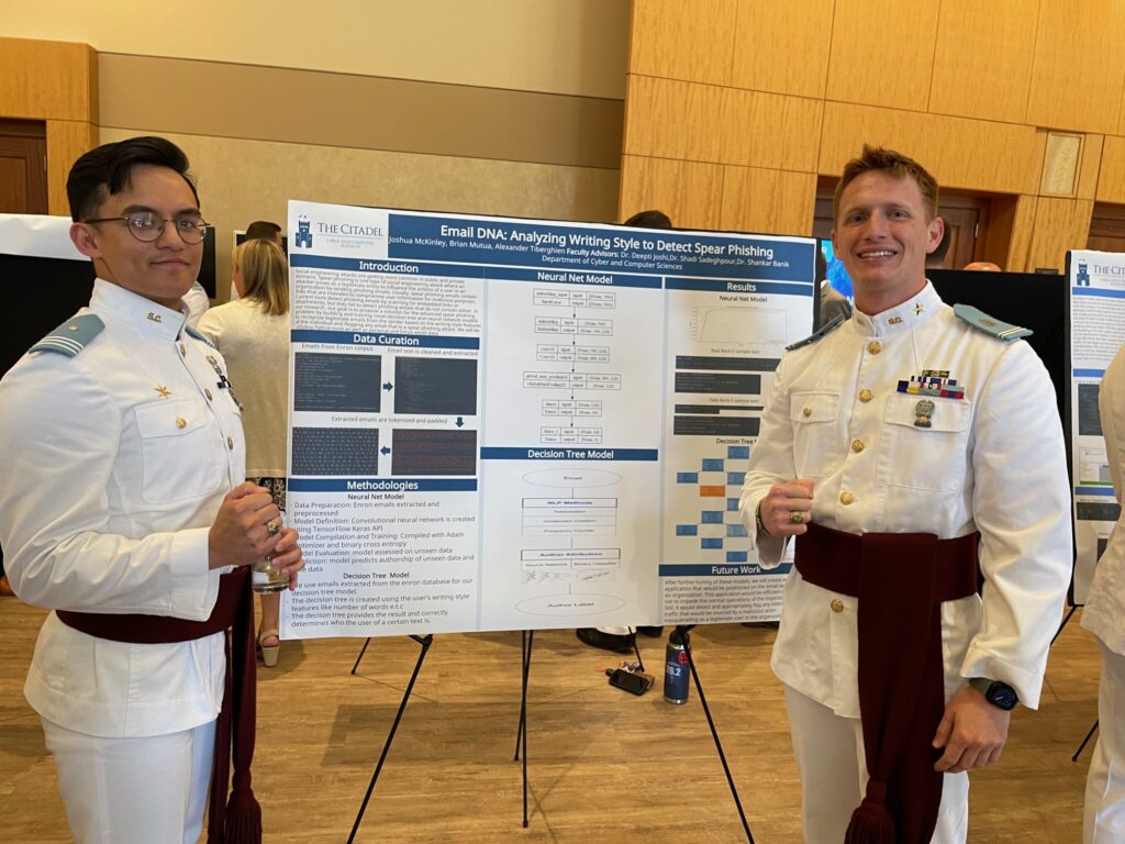 Cadets at the 2024 Citadel Academy of Science and Mathematics Awards Banquet