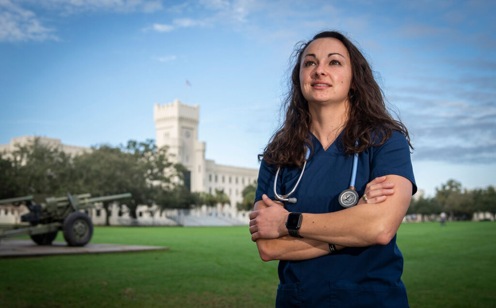 Nursing student at The Citadel