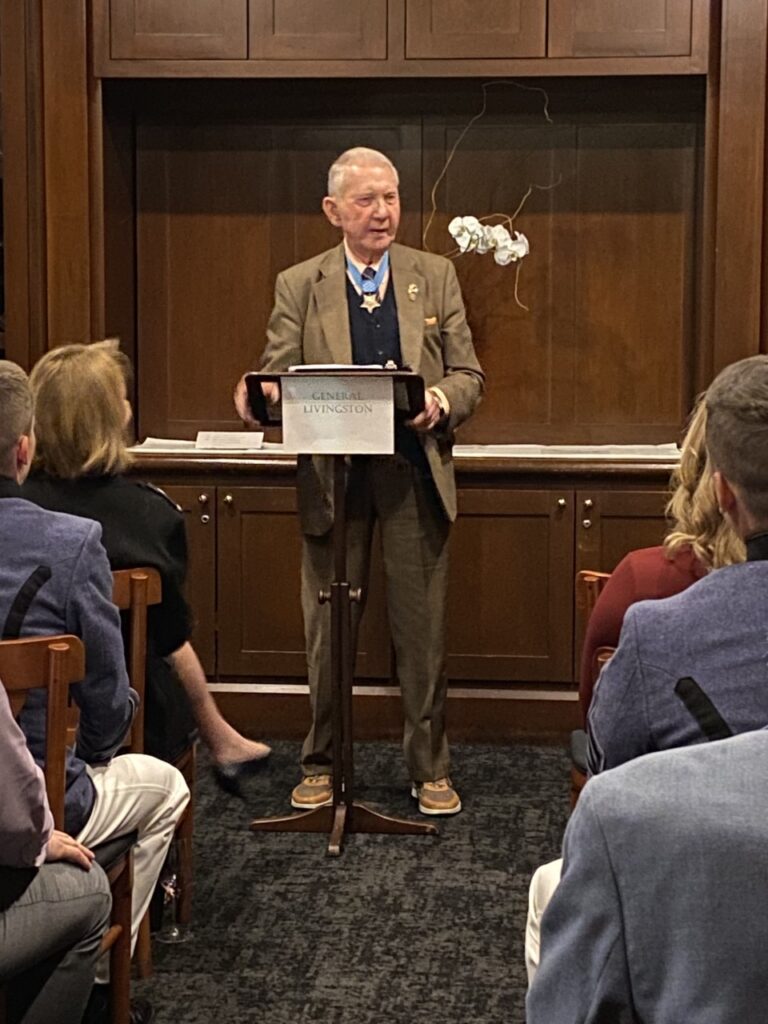 Major General James E. Livingston, Guest Speaker for the Fall 2022 Induction Dinner