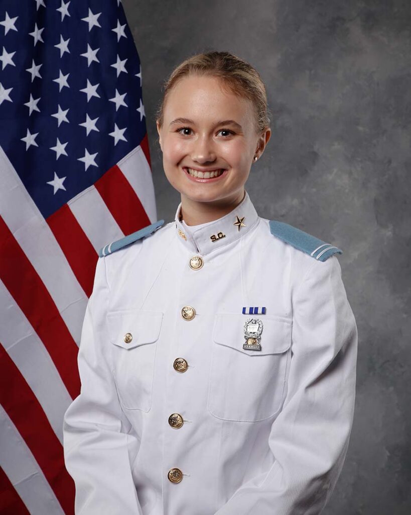 Annabelle Miller in uniform