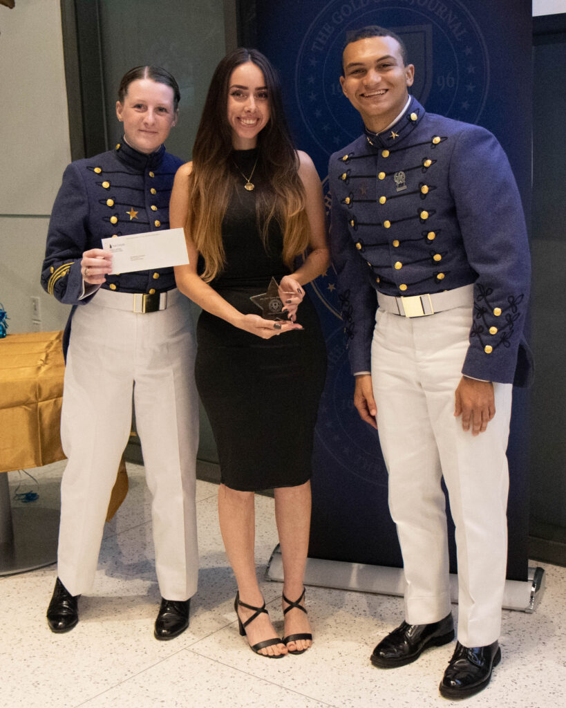 Artist Catherine Rodriguez with Editors Catherine Debuisseret and Noah Miller