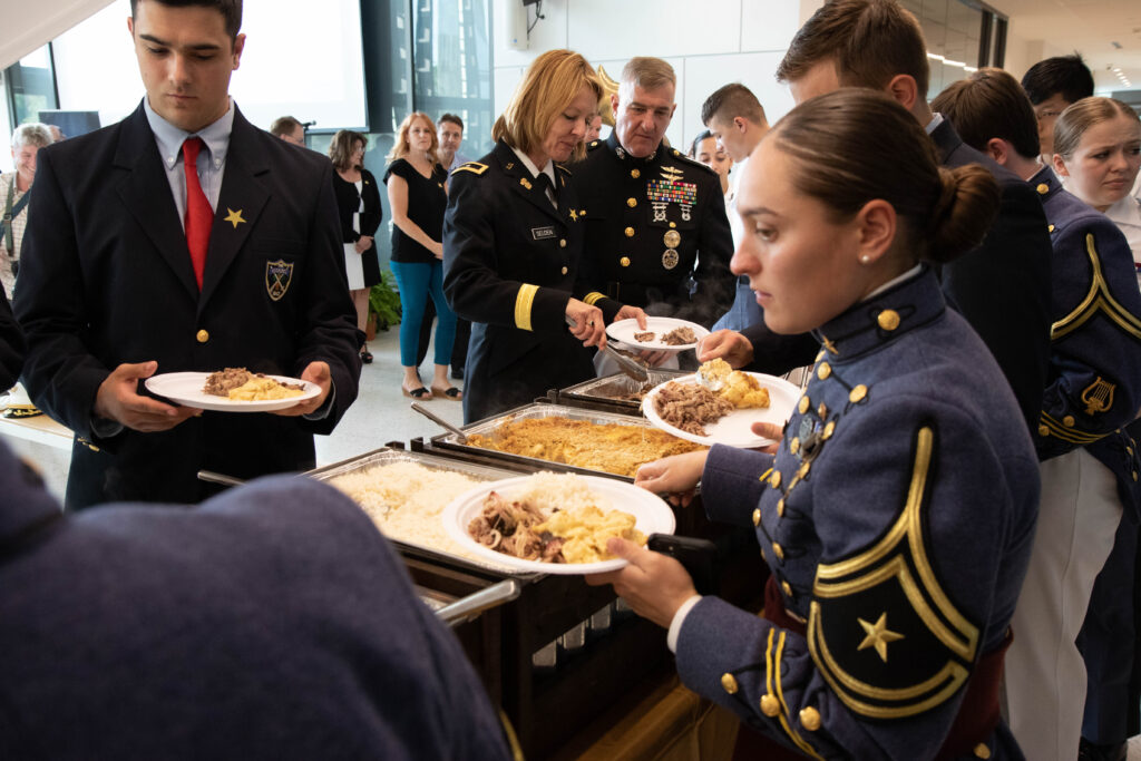 The Celebration of Scholarship with Our Guests food