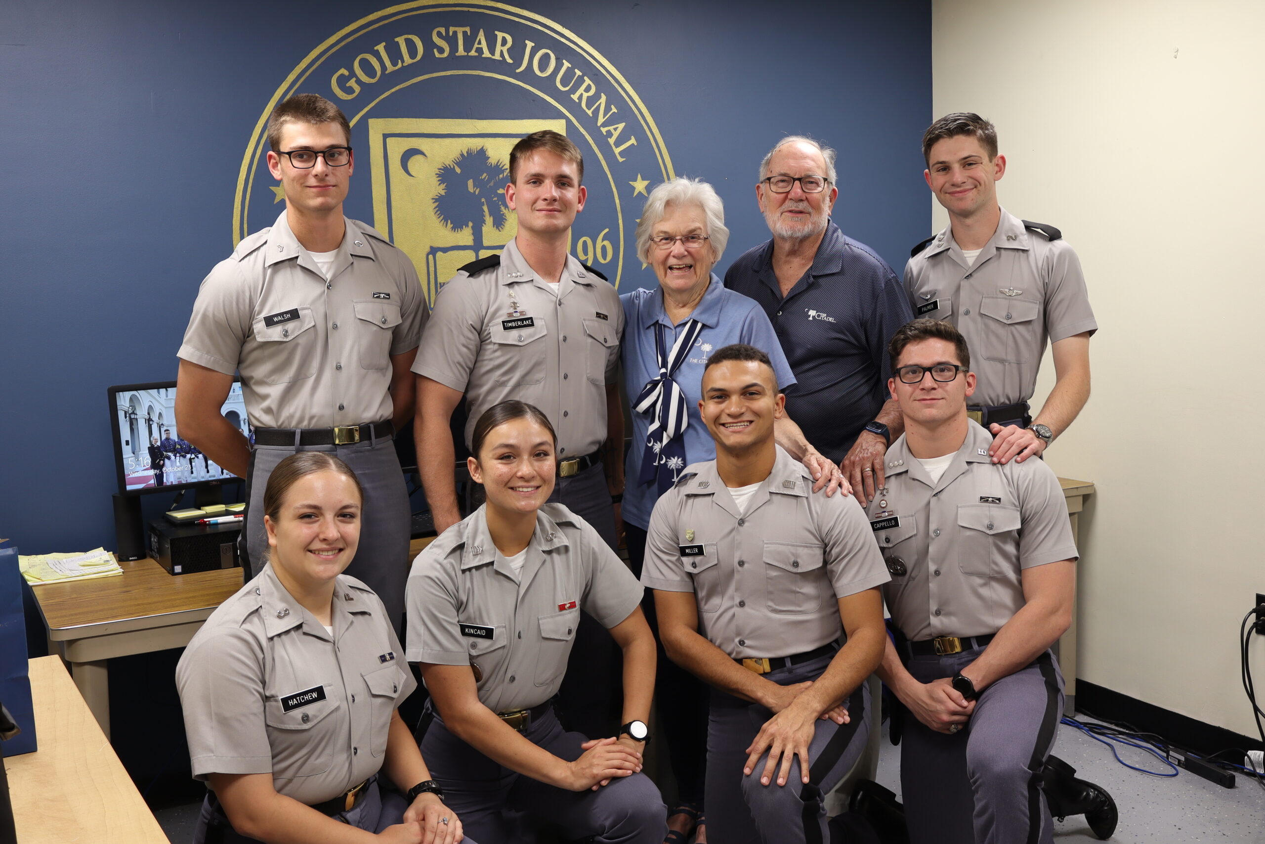 LTC Steve and Mrs. Noreen Hodges with the 2025 GSJ Staff