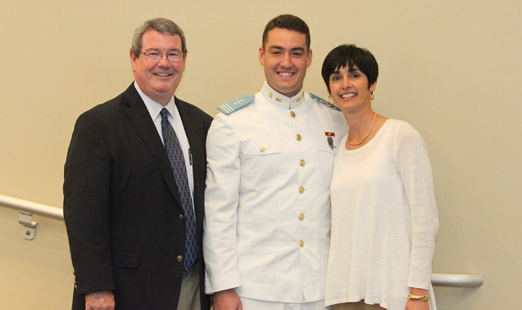 Author Michael Holmes with his family.