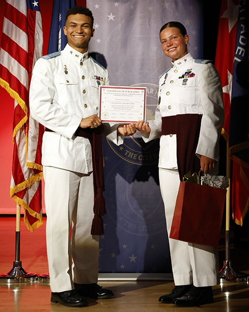 Constance Toldo with Noah Miller