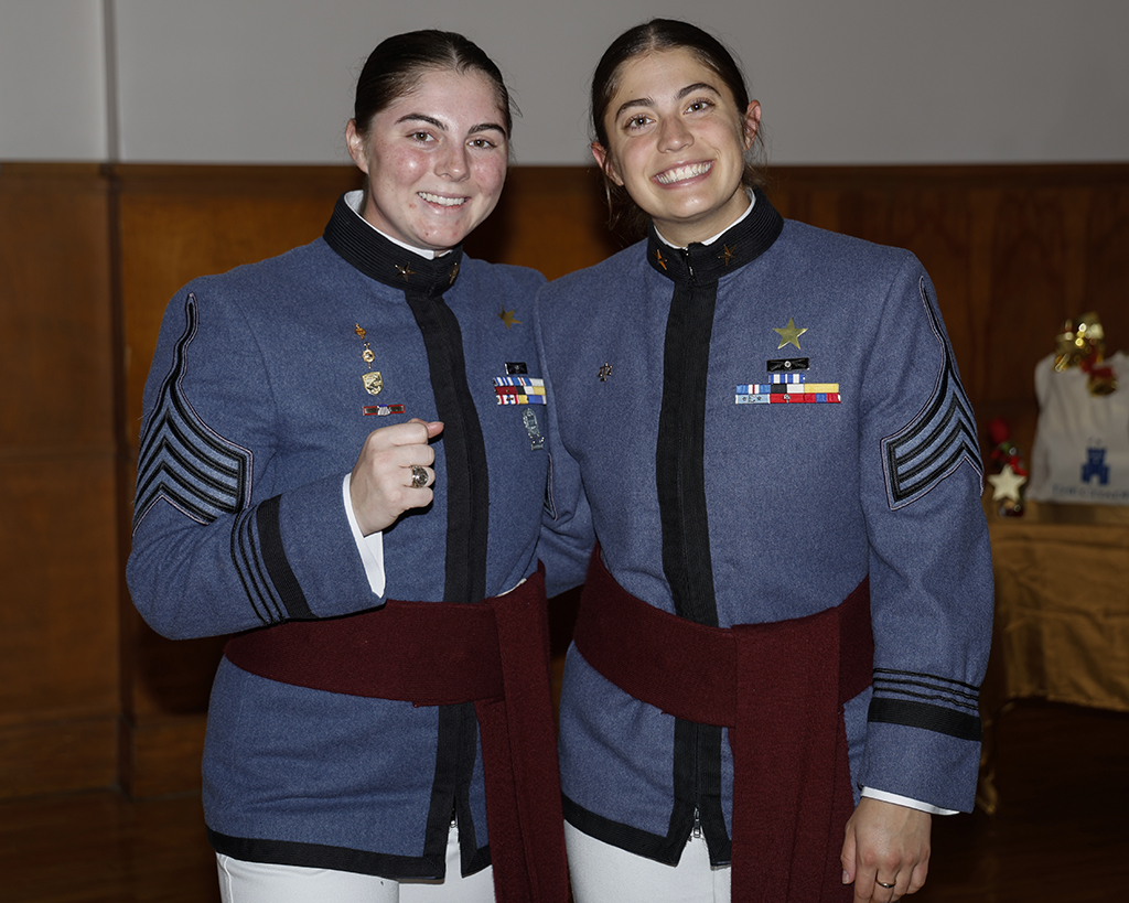 Olivia Liquori and Michaela Martin smiling for a photo.