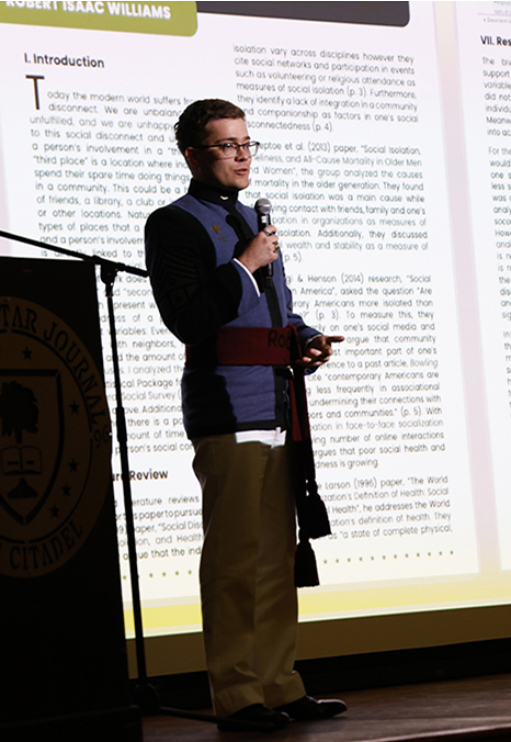 Robert Isaac Williams speaking about his published work in The Gold Star Journal.