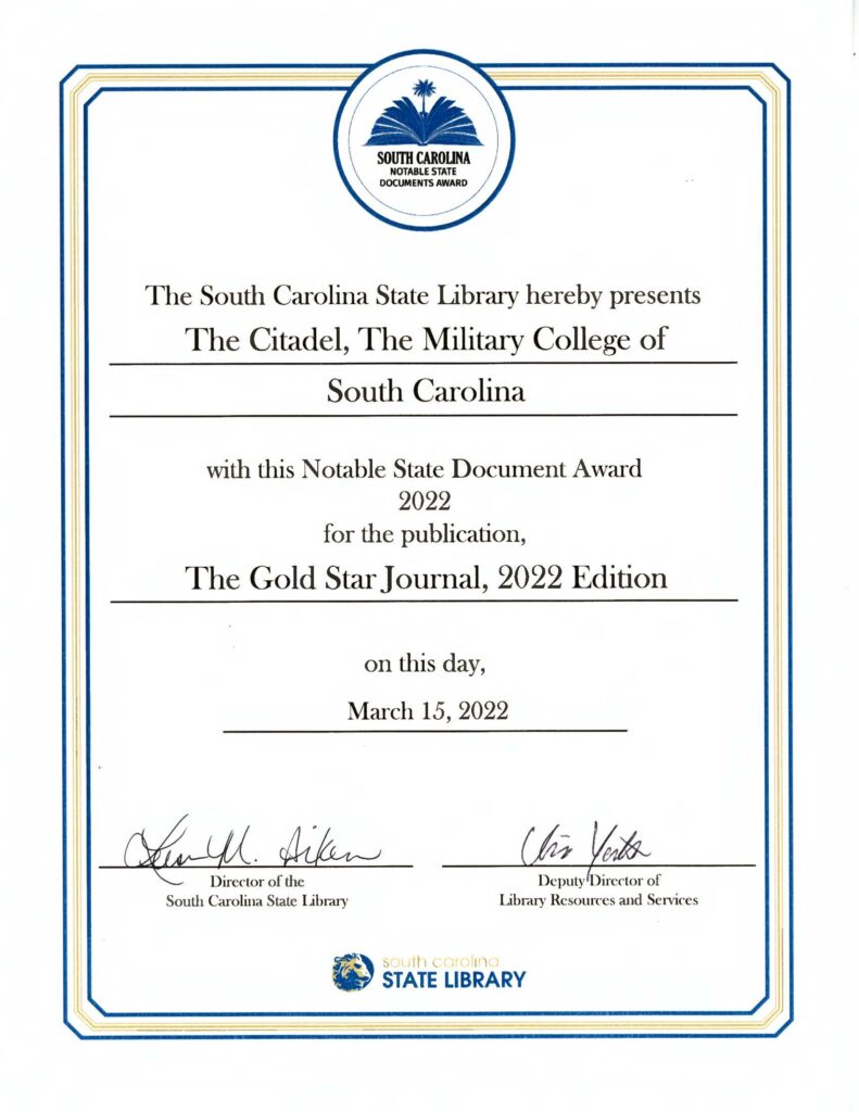 Photograph of Award