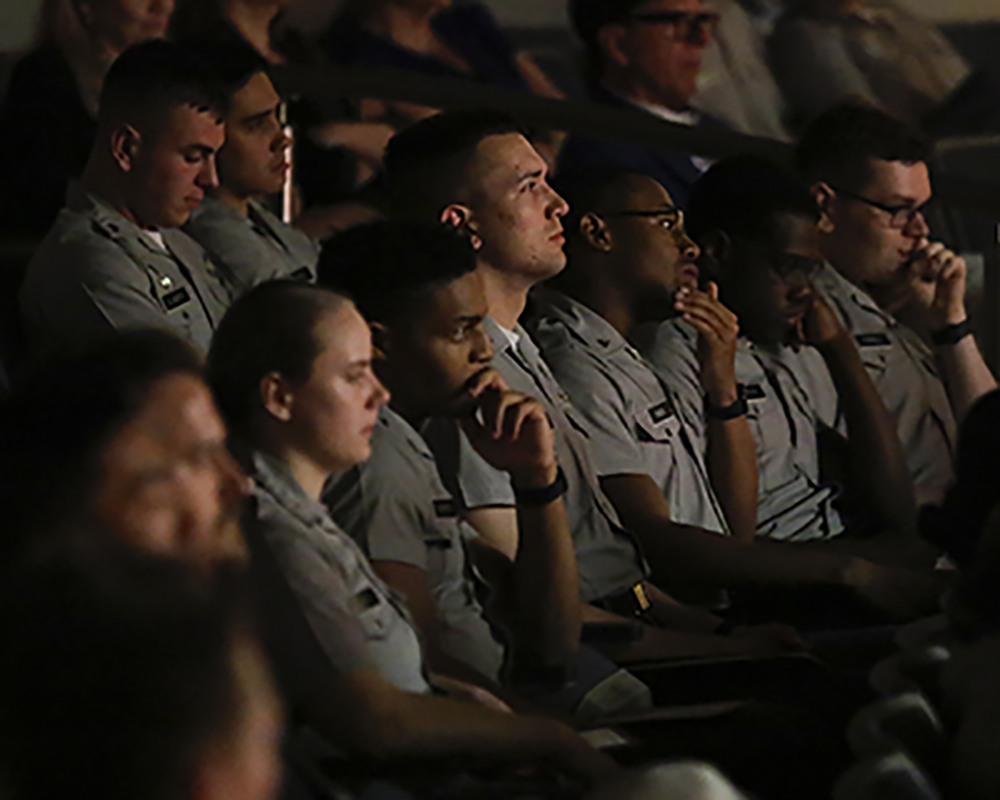 Audience watching conference