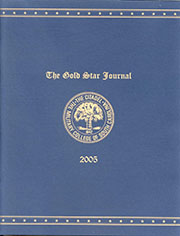 Cover of the 2005 Gold Star Journal.