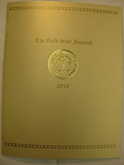 Cover of the 2010 Gold Star Journal.