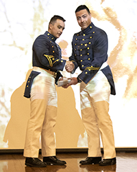 Photo of Dylan Young and Awardee Matthew Smith