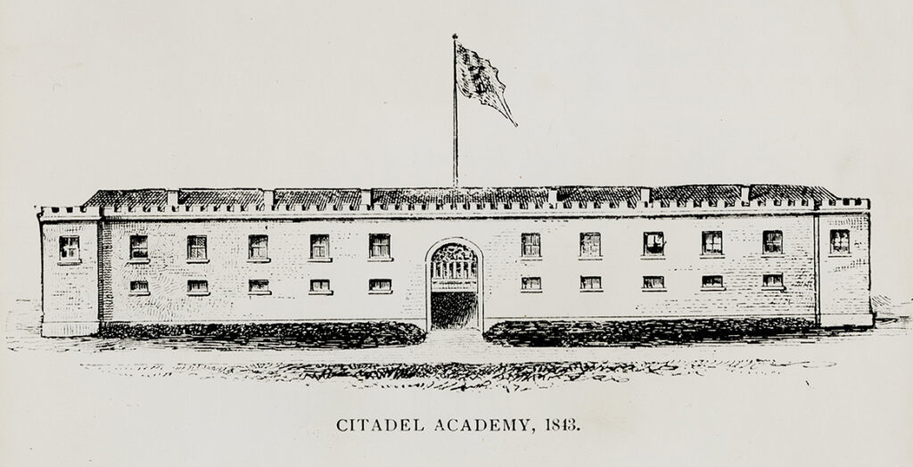 Sketches of the Citadel and Arsenal academies in 1843