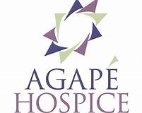 Agape Hospice logo featuring an abstract geometric design.