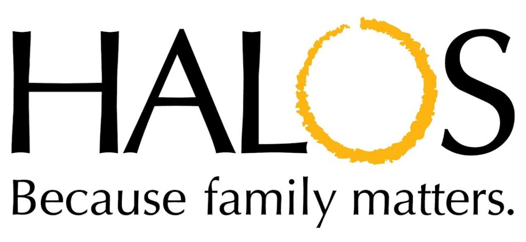 HALOS logo with the tagline “Because family matters.”