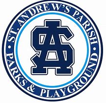 St. Andrew’s Parish Parks & Playground circular logo featuring the initials “SA.”