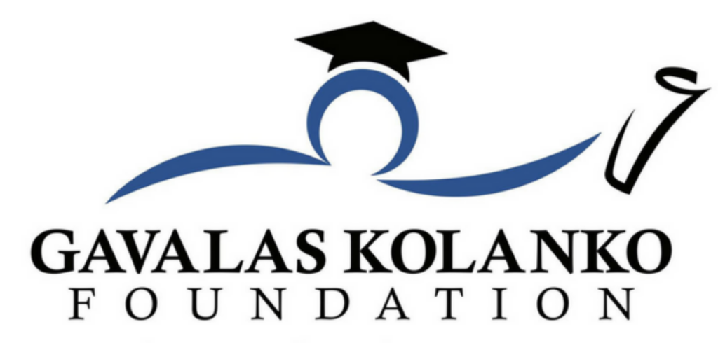 Gavalas Kolanko Foundation logo featuring a stylized graduate in a mortarboard.