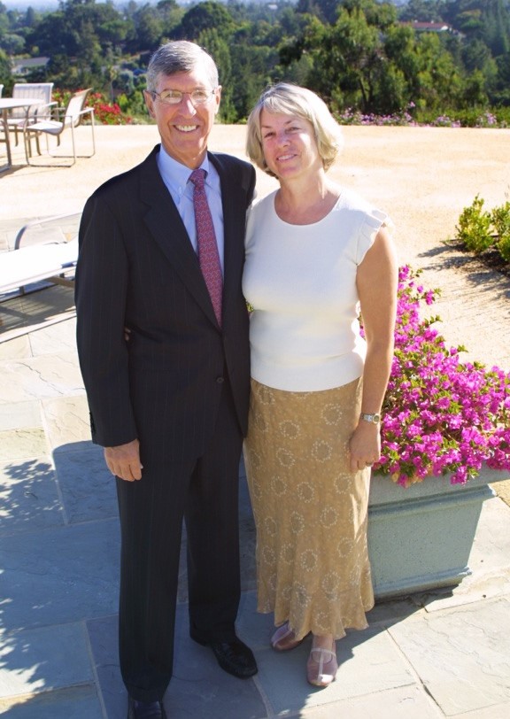 Bill and Gay Krause standing at an outdoor venue.