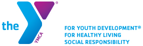 YMCA logo with the words “For Youth Development, For Healthy Living, Social Responsibility.”