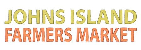 Johns Island Farmers Market logo in green and orange lettering.