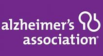Alzheimer’s Association logo on a purple background.