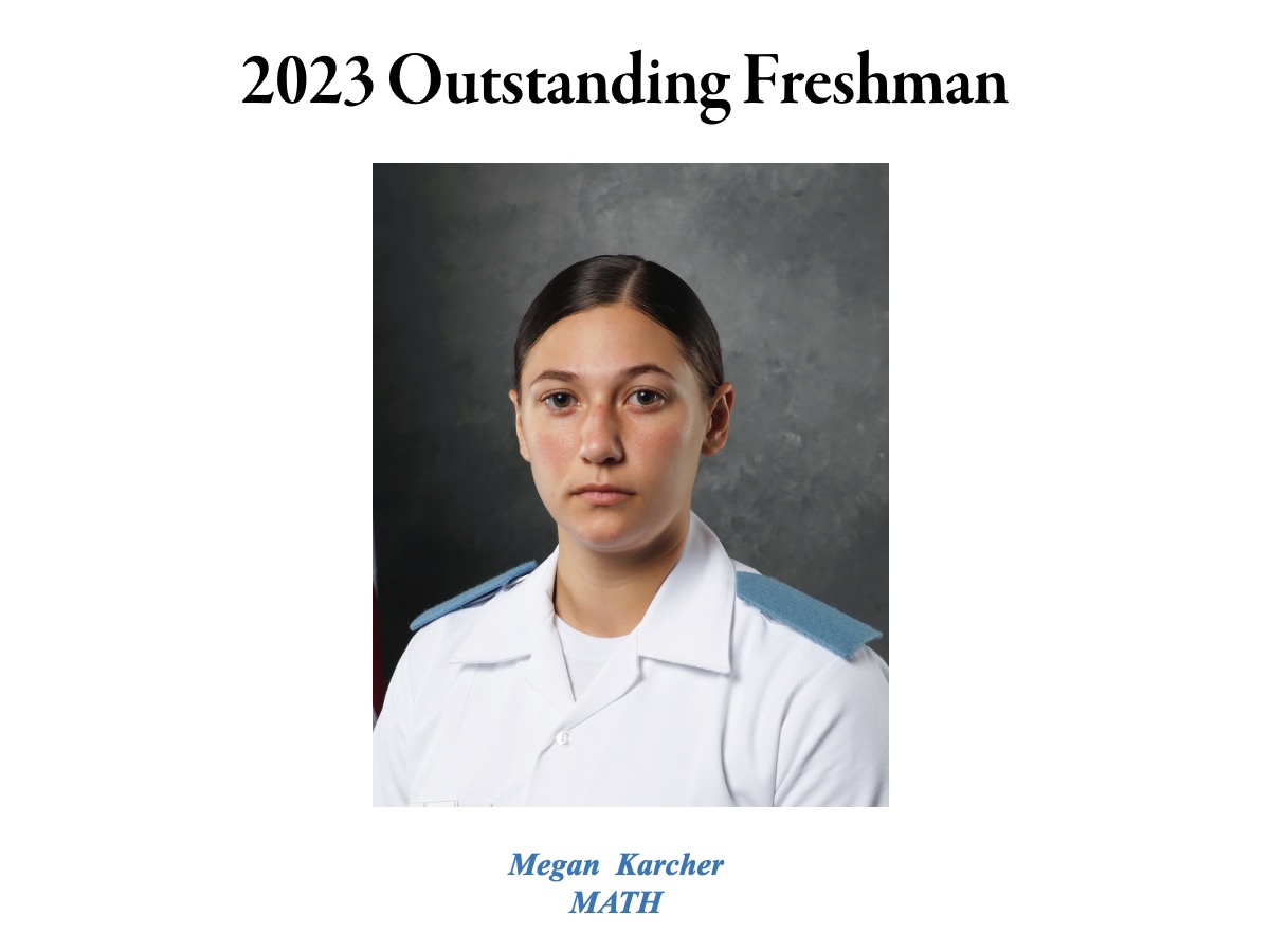 Megan Karcher, 2023 Outstanding Freshman