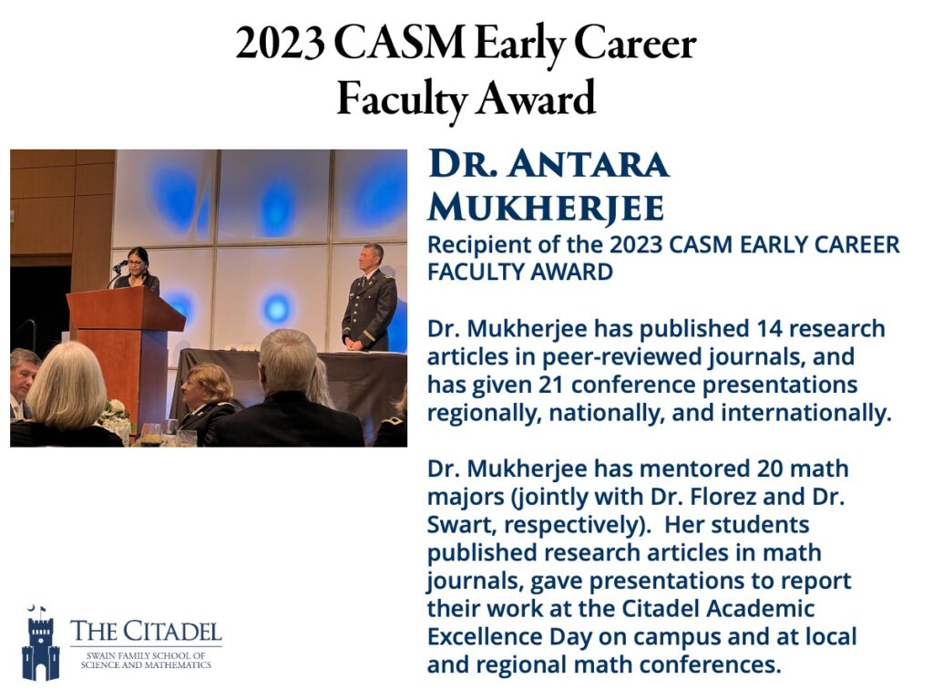 2023 CASM Early Career Faculty Award