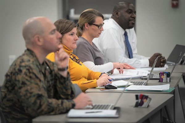 Master of Business Administration (MBA) students in classroom