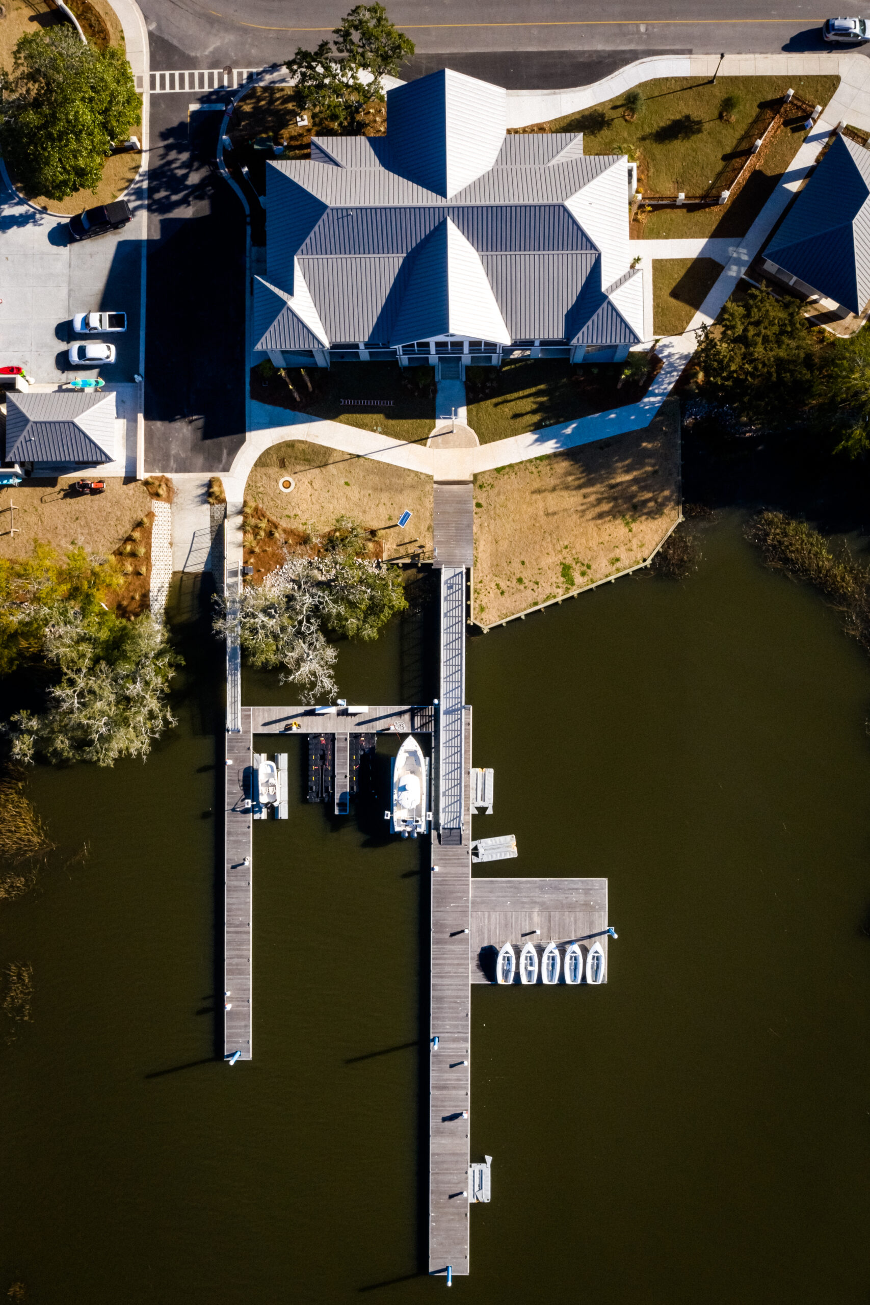 swain boating center bird eye view