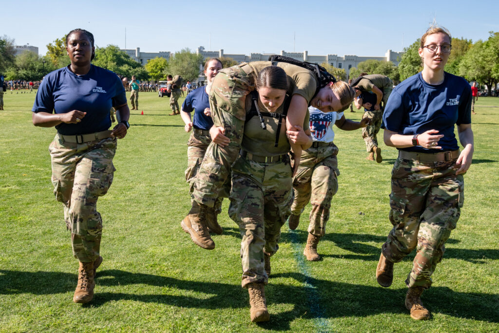 Citadel Cadets take part in Recognition day on Friday March 24, 2023 in Charleston, South Carolina.(Ed Wray/The Citadel)