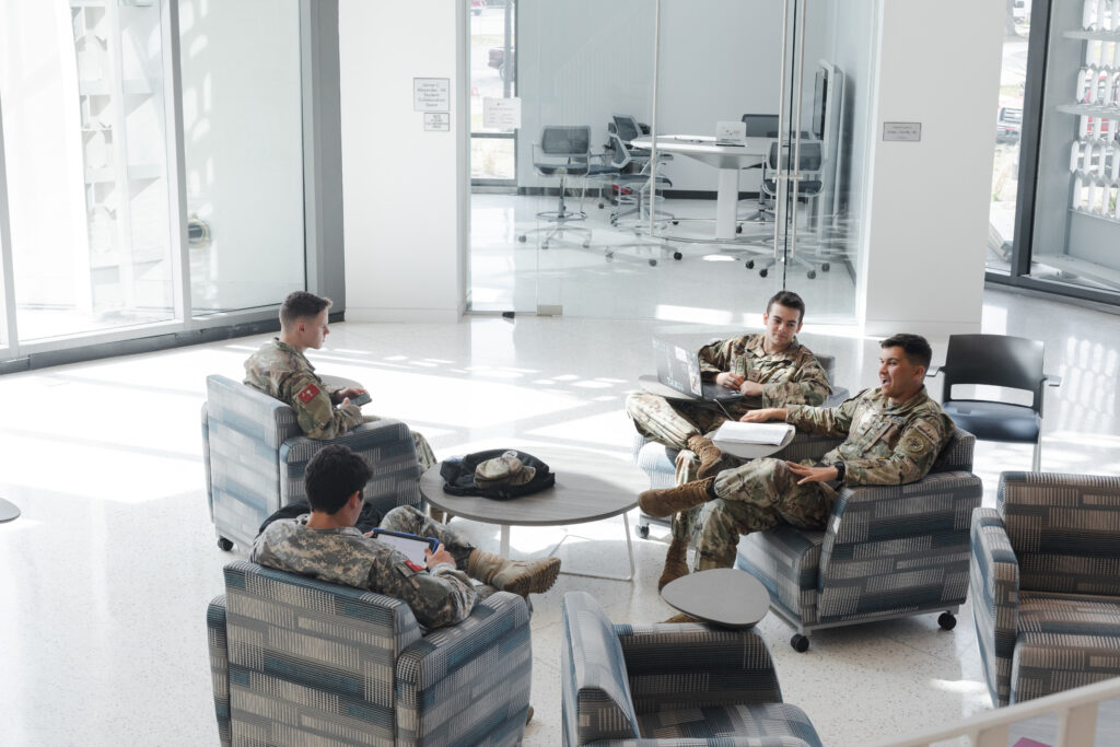 group of cadets in bastin hall