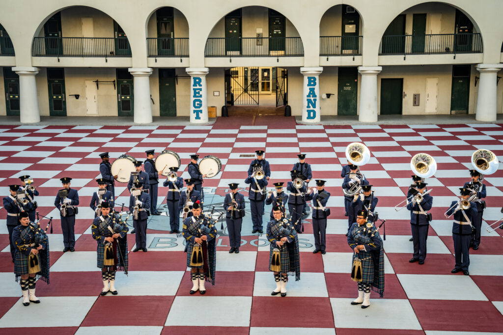 Members of the Citadel’s Band regiment 