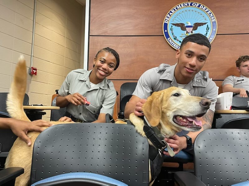 K-9 Buster with cadets