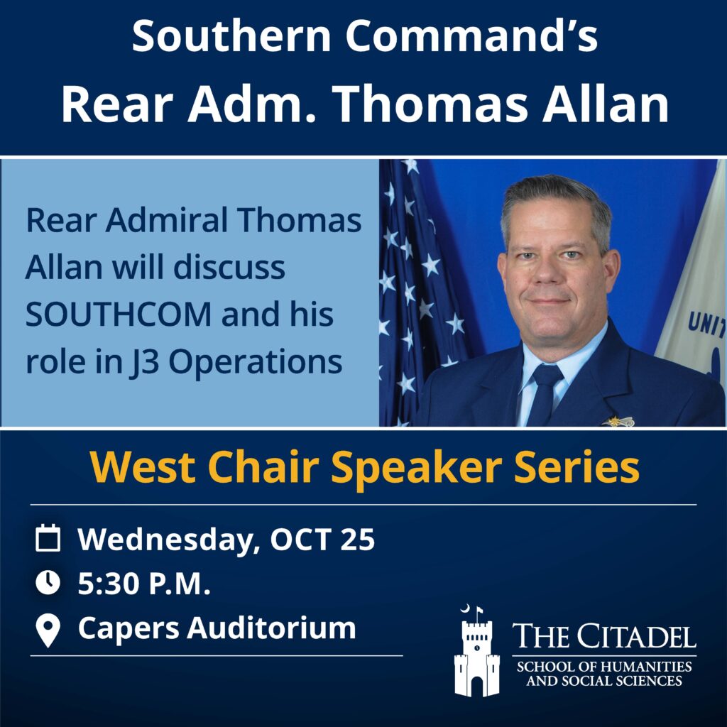 West Chair Speaker Series: Southern Command's Rear Admiral Thomas Allan
