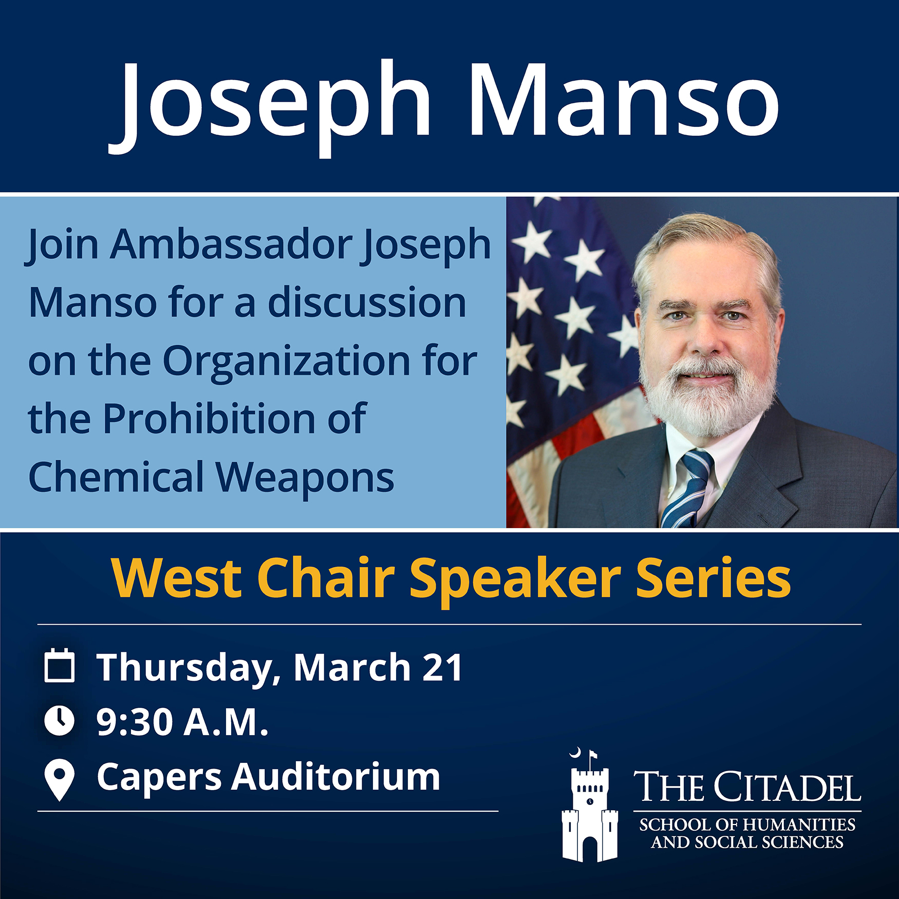 West Chair Speaker Series: Joseph Manso