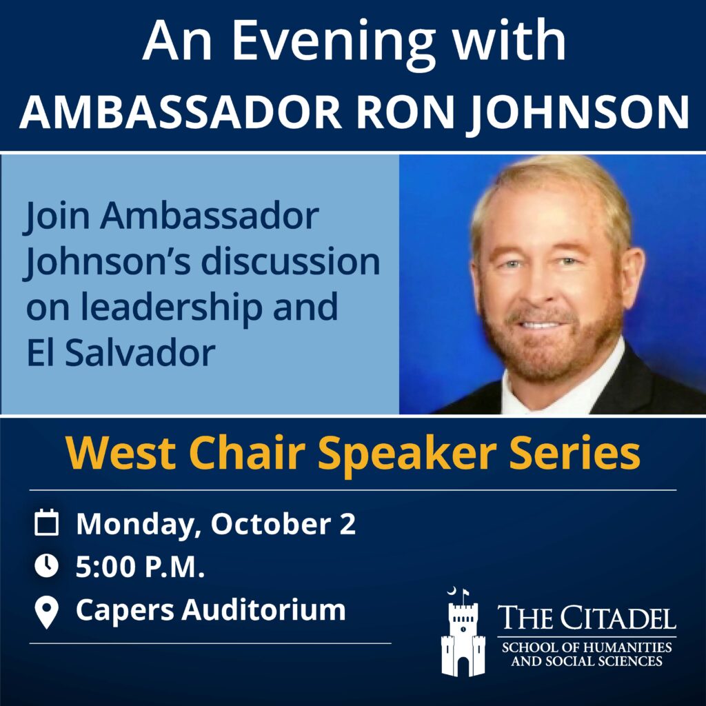West Chair Speaker Series: An Evening with Ambassador Ron Johnson