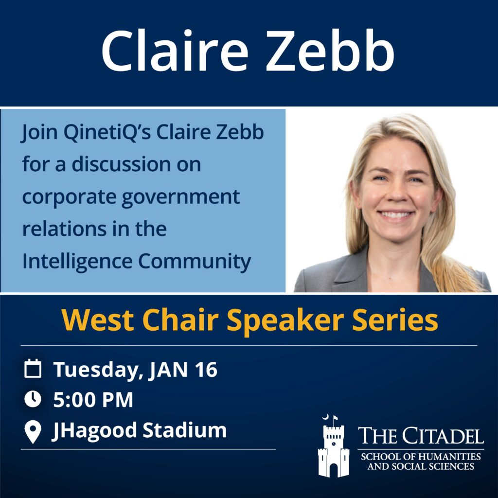 West Chair Speaker Series: Claire Zebb