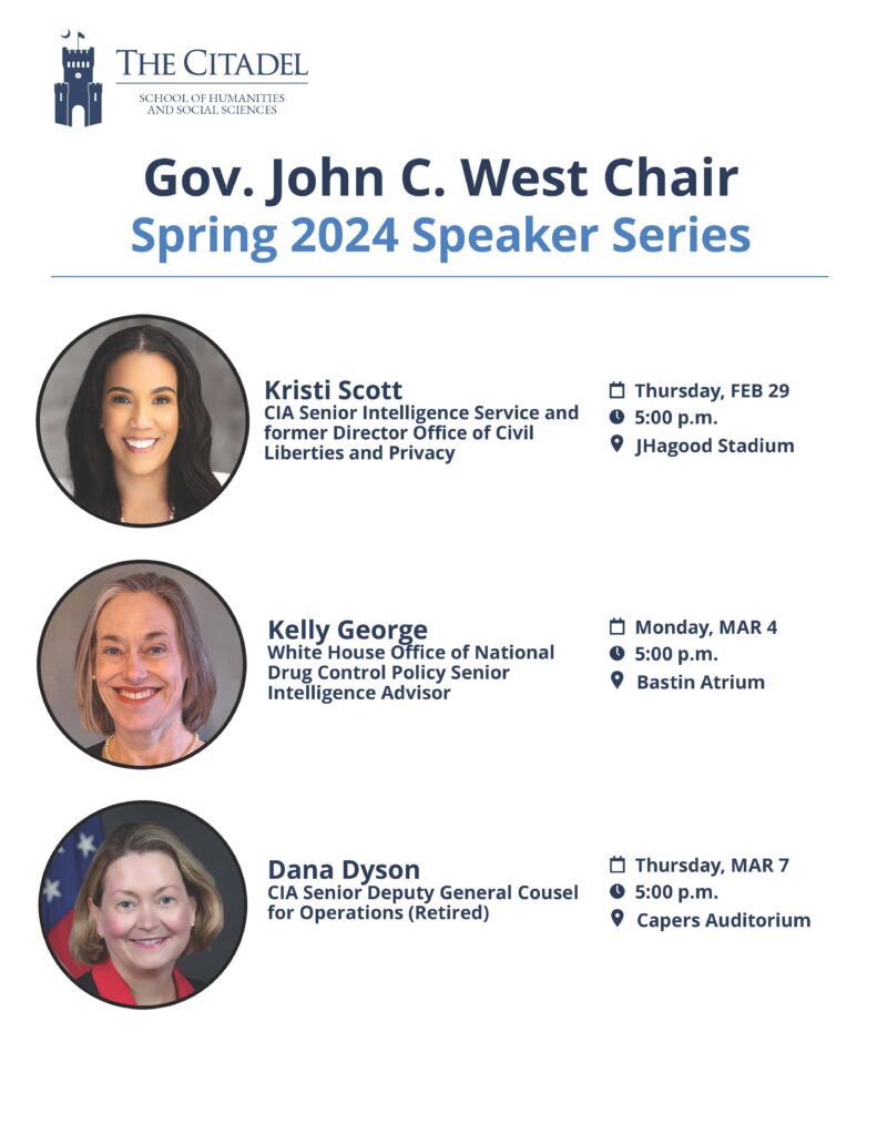 Gov. John C. West Chair Spring 2024 Speaker Series