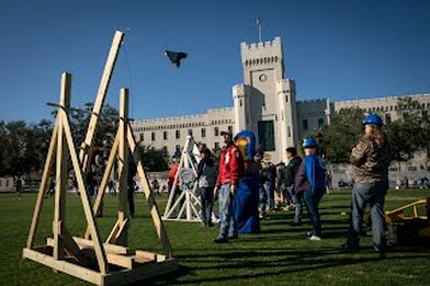 The Centurion division of the Trebuchet Competition at The Citadel