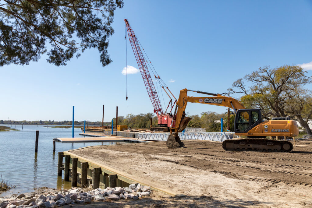 construction for the Swain Boating Center