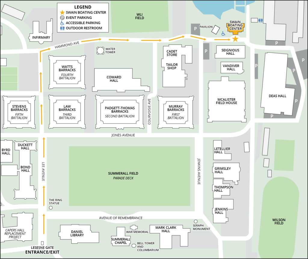 Swain Boating Center Location Map