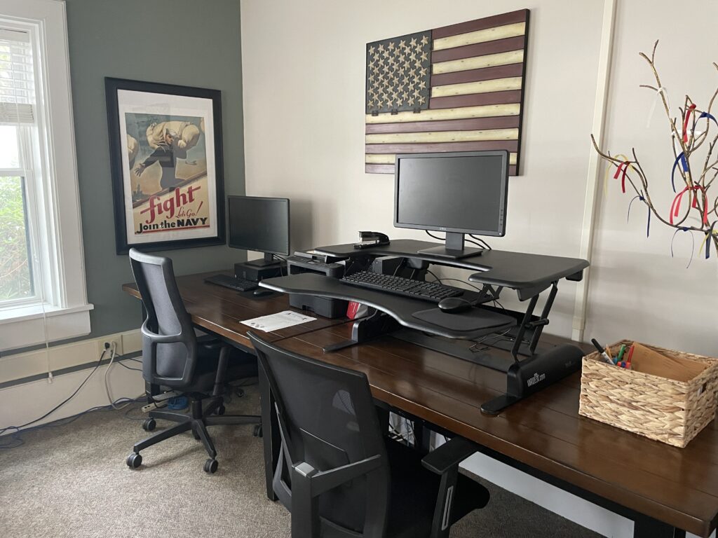 The Veteran Student Success Center desk space