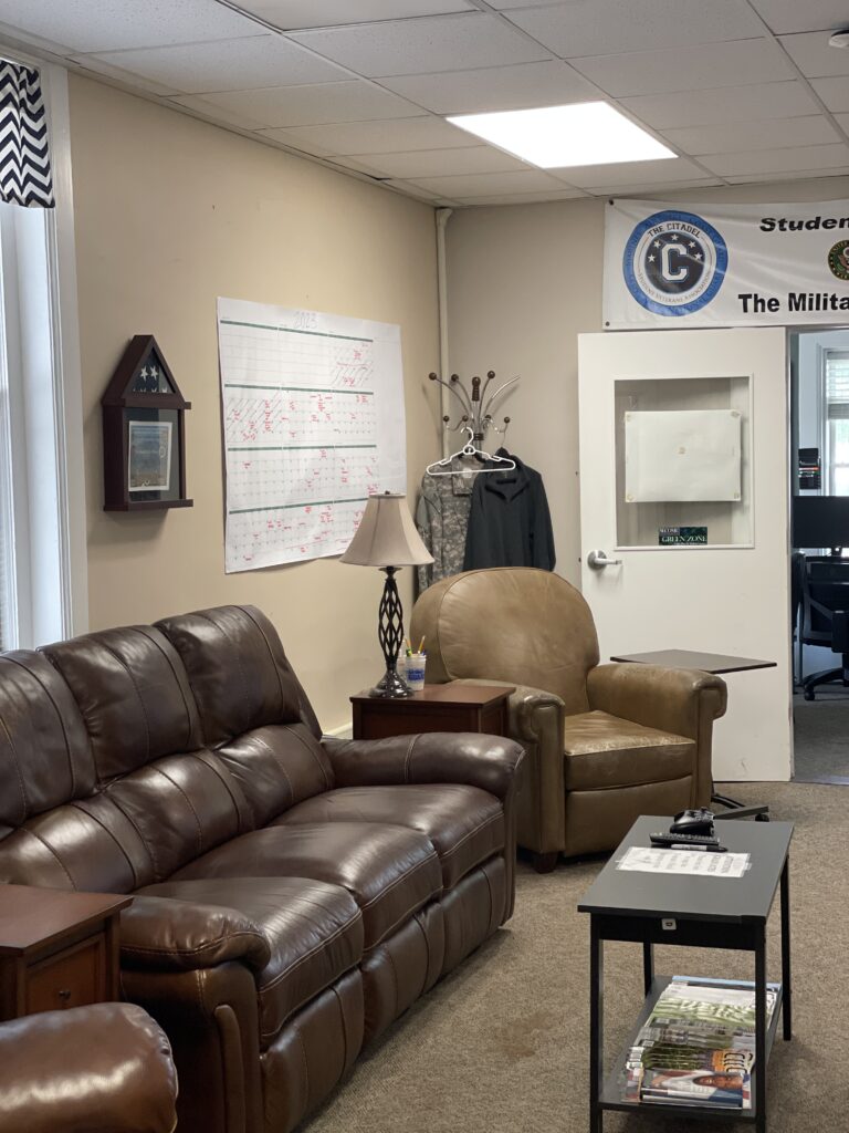 The Veteran Student Success Center lounge